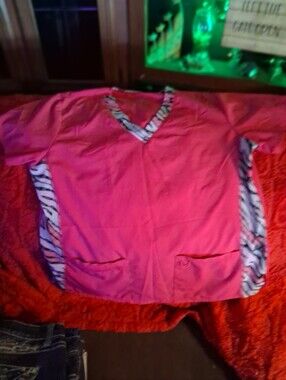 Kids Pink Zebra-Trim Pajama Top